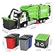 GLW Toddlers Garbage Truck Toys Kids Trash Truck Toy Set Medium Size Alloy Inertia Driving Simulation Model Sound and Light - Image 4