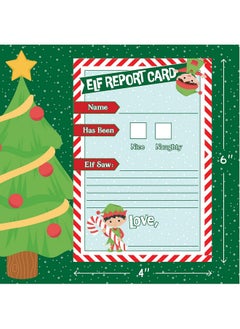 SCS Direct Elf Accessory Naughty Or Nice Report Cards, Jokes, X-Mas Activity Challenges For Your Shelf Elf - 50 Unique Cards - Make Christmas Fun For Kids & Family W Unique Holiday Treats From Santa & North Pole  - Image 3