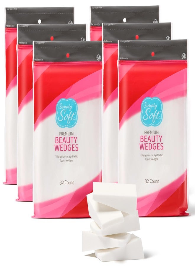 Medline Simply Soft Premium Beauty Wedges, 192 Count, Blend & Smooth Cosmetics, Precise Edges, For Makeup Application or Removal, Foundation, Blush, Eye Shadow, Latex-Free Skin Care - Image 1