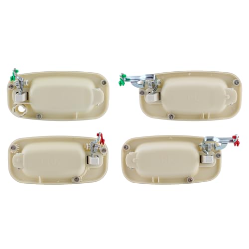 AUTOKAY Door Handles Exterior Front Rear Left Right Side for Silverado 19992007 Olympic White Painted Door Handle Set 19356470 19356469 19356467 - Image 3