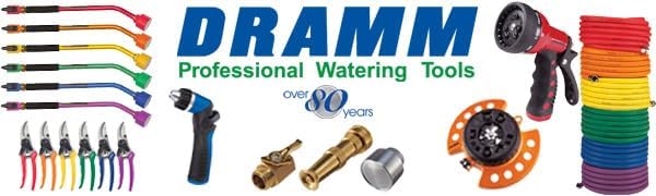 Dramm One Touch Revolution 9 Pattern Spray Gun with Thumb Control Water Flow Perfect for Water Restricted Areas when Watering Plants Pots Baskets Vegetables Orange - Image 3