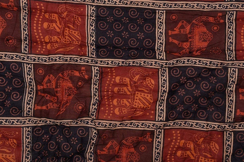SAMRADHI Traditional Famous Jaipuri Beautiful Floral Print in Multi Colour Jaipuri Rajai/Razai/Quilt Double/Double Bed Quilt/Comforter/AC Quilt/AC Comforter - Image 3