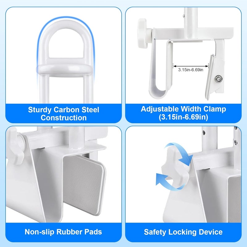 YaoFaFa Bathtub Safety Rail – Shower Grab Bar Handle for Seniors & Elderly – Non-Slip Bath Handles for Tub, Fits 3.15"-6.69" Walls, 300lbs Support – Sturdy Safety Bar for Disabled & Mobility Aid - Image 3