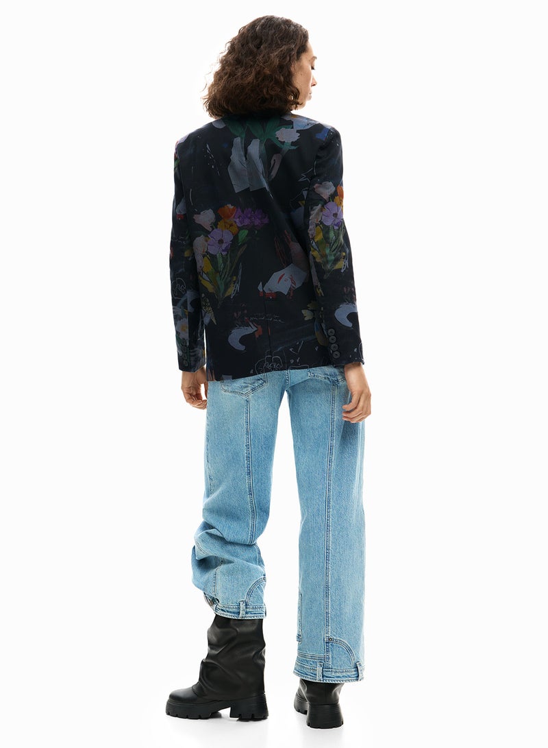 DESIGUAL Fitted Blazer With Three Pockets Two Of Them With Flaps - Image 5