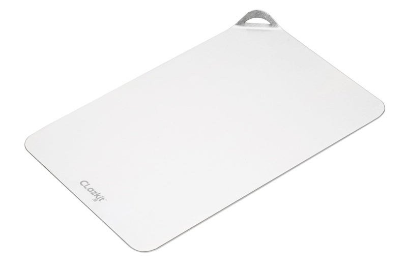 Clazkit Regular Stainless Steel Chopping Cutting Board Vegetable,Fruit,Bread & Meat Durable Safe & Heavy Duty(207 x 310 x 1mm) - Image 5