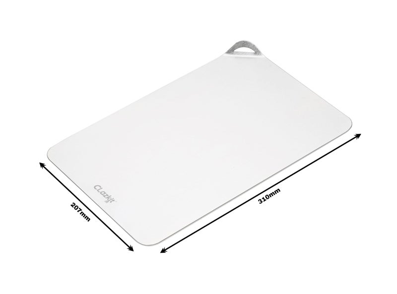 Clazkit Regular Stainless Steel Chopping Cutting Board Vegetable,Fruit,Bread & Meat Durable Safe & Heavy Duty(207 x 310 x 1mm) - Image 4