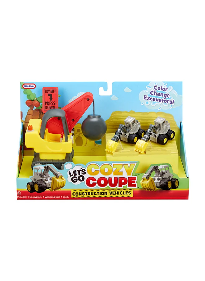 ليتل تايكس Let’s Go Cozy Coupe™ 3pk Construction Vehicles