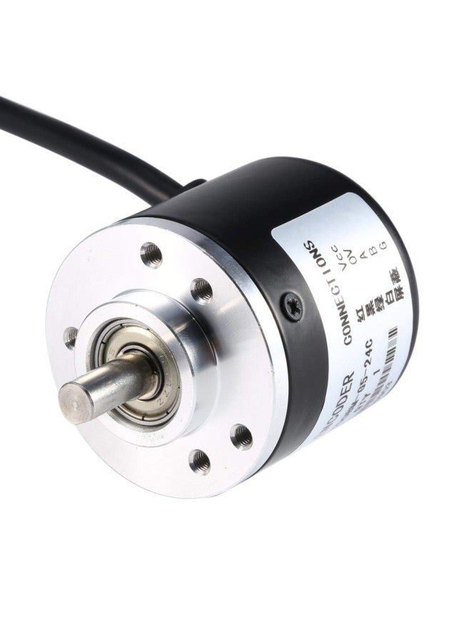 Rotary Encoder, 600P/R Photoelectric Incremental Rotary Encoder 5V-24V AB 2-Phases Wide Voltage Power Supply 6mm Shaft - Image 2