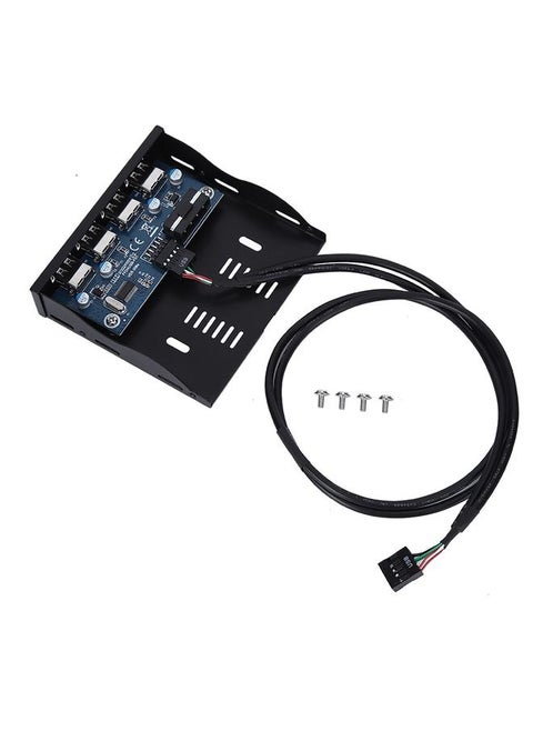 USB2.0 Floppy Front Panel 3.5'' Floppy Bay 9 Pin to 4 Interface USB 2.0 HUB
