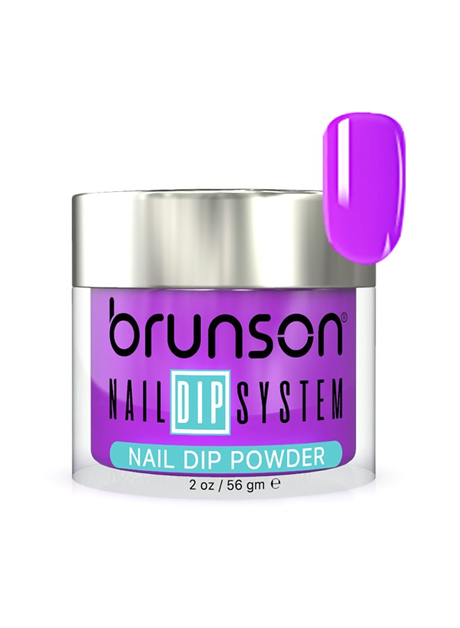 brunson Nail Dip Powder Dip And Buff System Color 56gm, French Nail Art Starter Manicure Salon DIY At Home Odor Free And Long Lasting No Needed Nail Lamp Curing BDK179