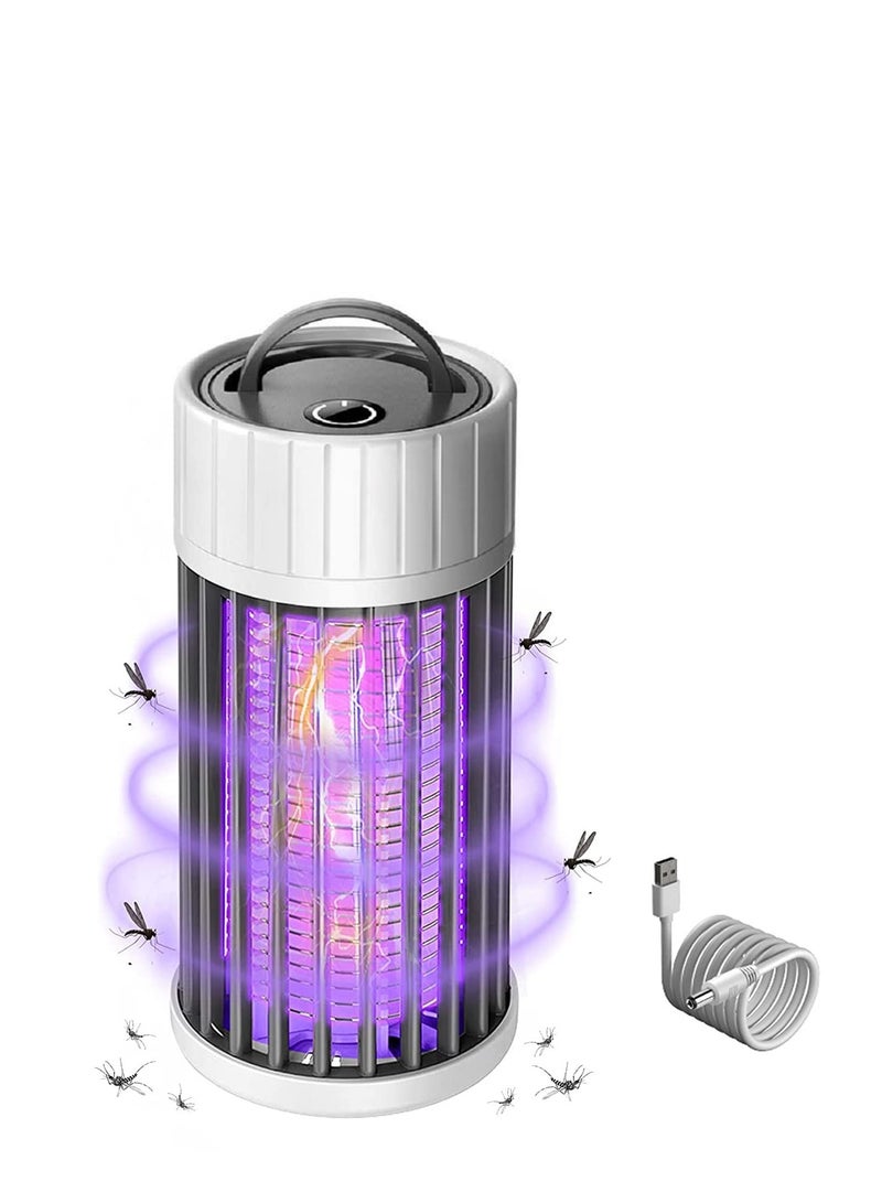SOLARAE Mosquito Killer Lamp, Portable Usb Electric Mosquito Control, Hanging Uv Indoor And Outdoor Bug Zapper, For Trap Fly Insect In Bedroom Office Garden Camping - Image 1