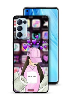 Tolwak Oppo Reno5 Pro 5G Protective Case Cover Anti Social Club  - Image 1