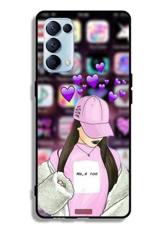 Tolwak Oppo Reno5 Pro 5G Protective Case Cover Anti Social Club  - Image 2