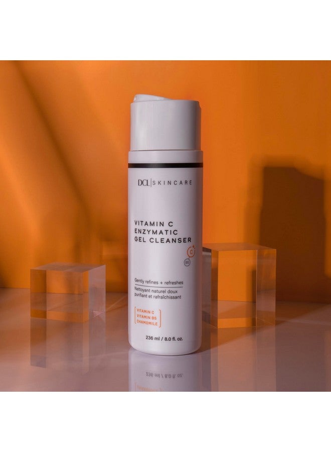 DCL Skincare Vitamin C Enzymatic Gel Cleanser Natural Enzymes Gently Exfoliate And Clean Pores 8.0 Fl Oz - Image 2