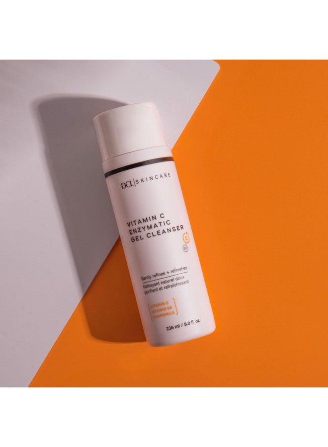 DCL Skincare Vitamin C Enzymatic Gel Cleanser Natural Enzymes Gently Exfoliate And Clean Pores 8.0 Fl Oz - Image 3