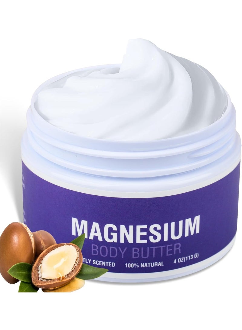 SYOSI Magnesium Cream for Sleep, Topical Lotion for Leg Cramps, Muscle, Bone & Heart Health, 4oz Nighttime Magnesium Cream for Kids & Adults - Image 1