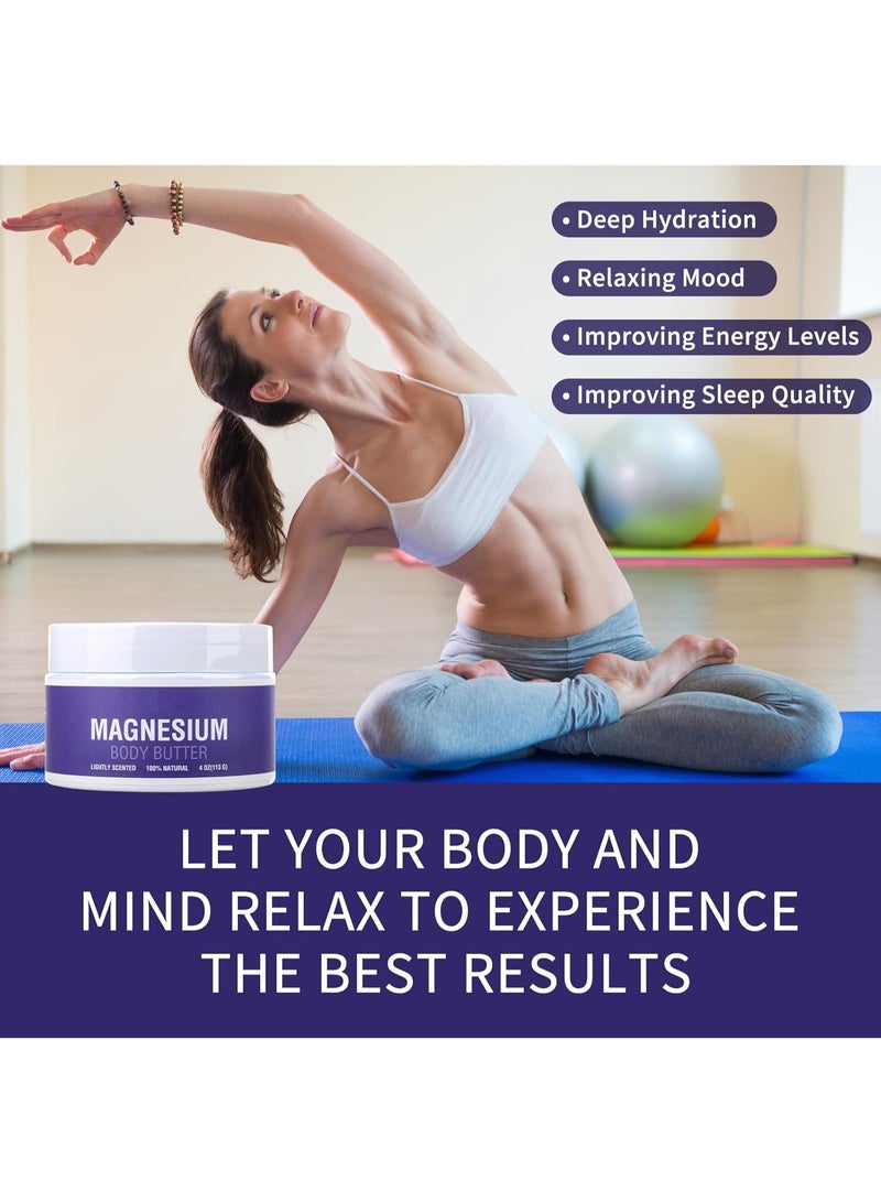 SYOSI Magnesium Cream for Sleep, Topical Lotion for Leg Cramps, Muscle, Bone & Heart Health, 4oz Nighttime Magnesium Cream for Kids & Adults - Image 5