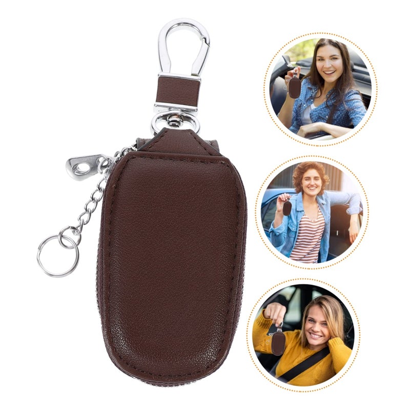 4 Pcs Zipper Car Key Organizer Pouch Stylish Design For Everyday Use - Image 4