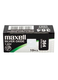 Maxell 10-Pieces Maxell 364 / SR621SW 1.55V Silver Oxide Hg0% Zero Mercury Batteries  - Image 3