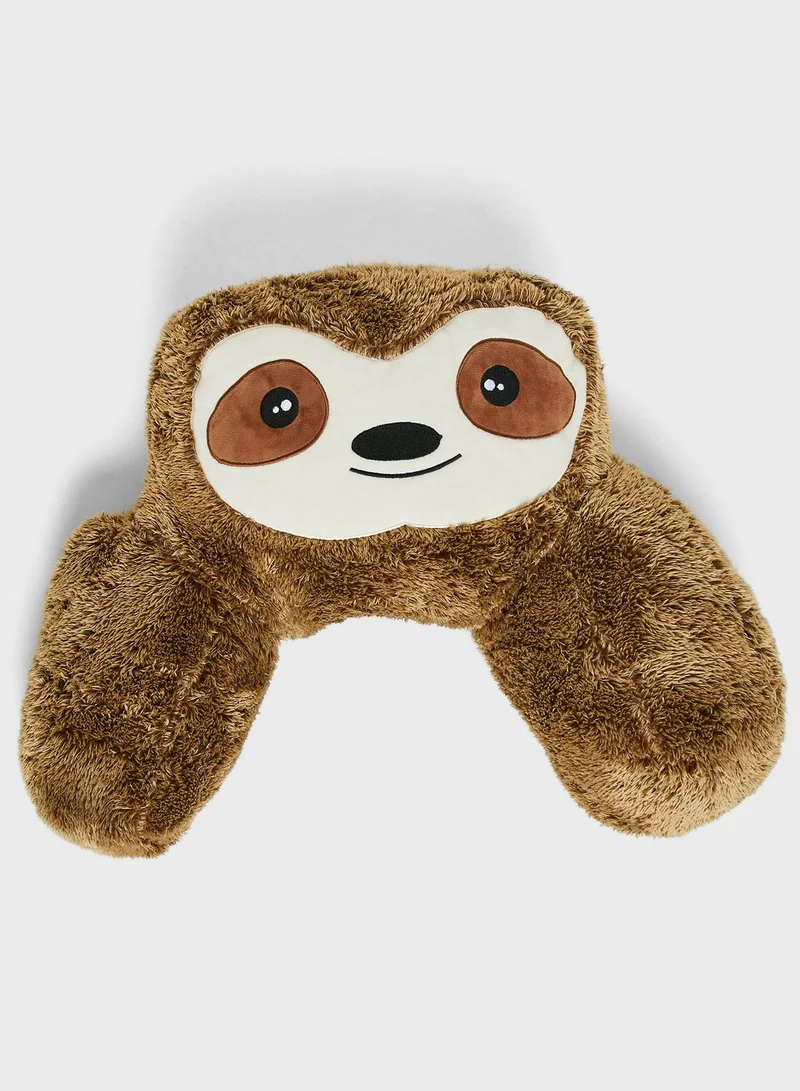 Typo Sloth Shape Comfy Pillow