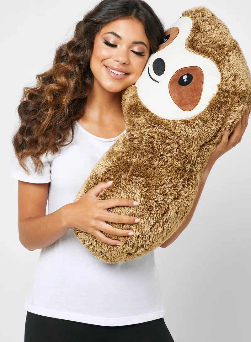 Typo Sloth Shape Comfy Pillow