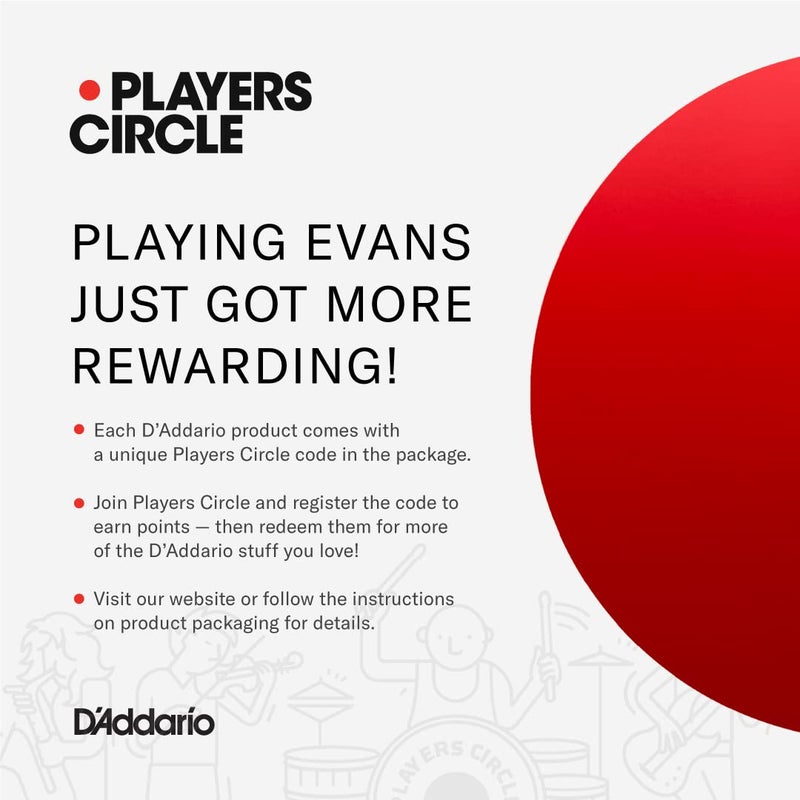 EVANS رؤوس الطبول إيفانز - رأس طبل توم مطلي G1، 12 بوصة - Image 5