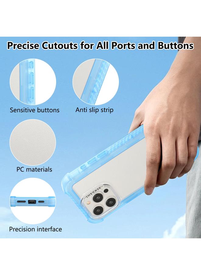 اس-توب جراب لهاتف iPhone 16 شفاف غير لامع من مادة TPU الهجينة PC 3 في 1 - Image 3
