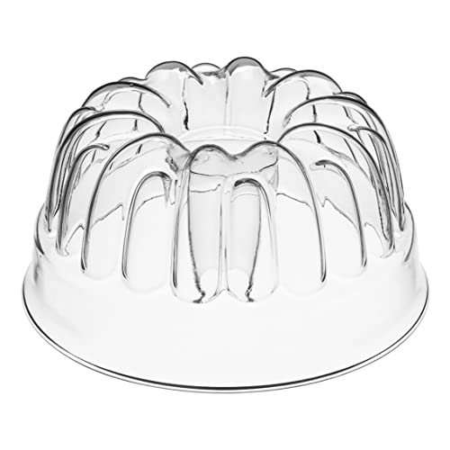 SIMAX Clear Glass Fluted Bundt Pan, Heat, Cold, and Shock Proof, Holds 1.4 Quarts (5.4 Cups), Made in Europe, Great for Small Ring Cakes, Puddings, Desserts, Monkey Bread, and More, Dishwasher Safe - Image 2