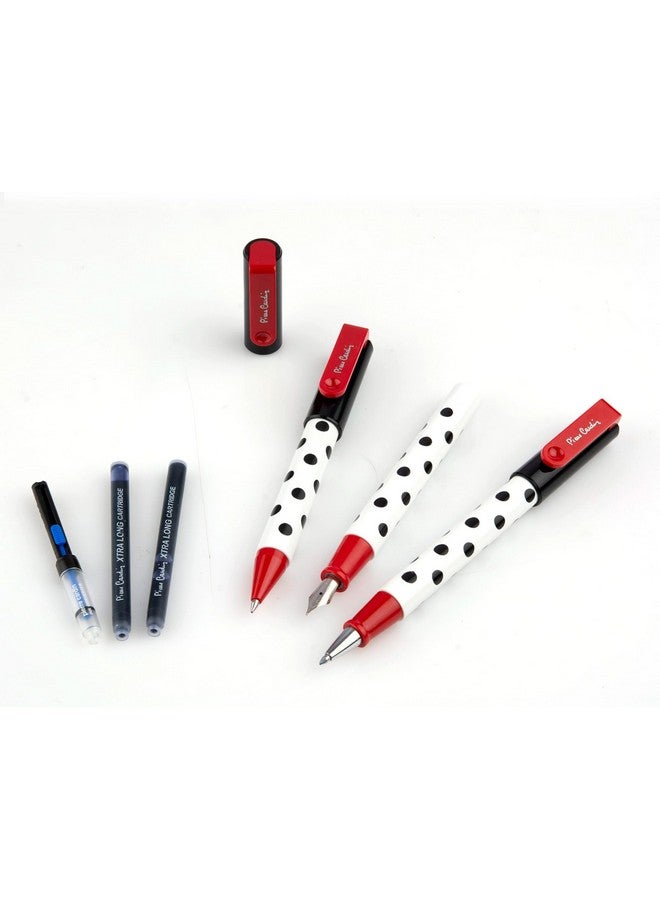 pierre cardin Hollywood Premium Gift Set | Pack Of Attractive Ball Pen, Roller Pen & Fountain Pen | Free Ink Cartridges & Converter | Ideal For Festive & Corporate Gifting - Image 2