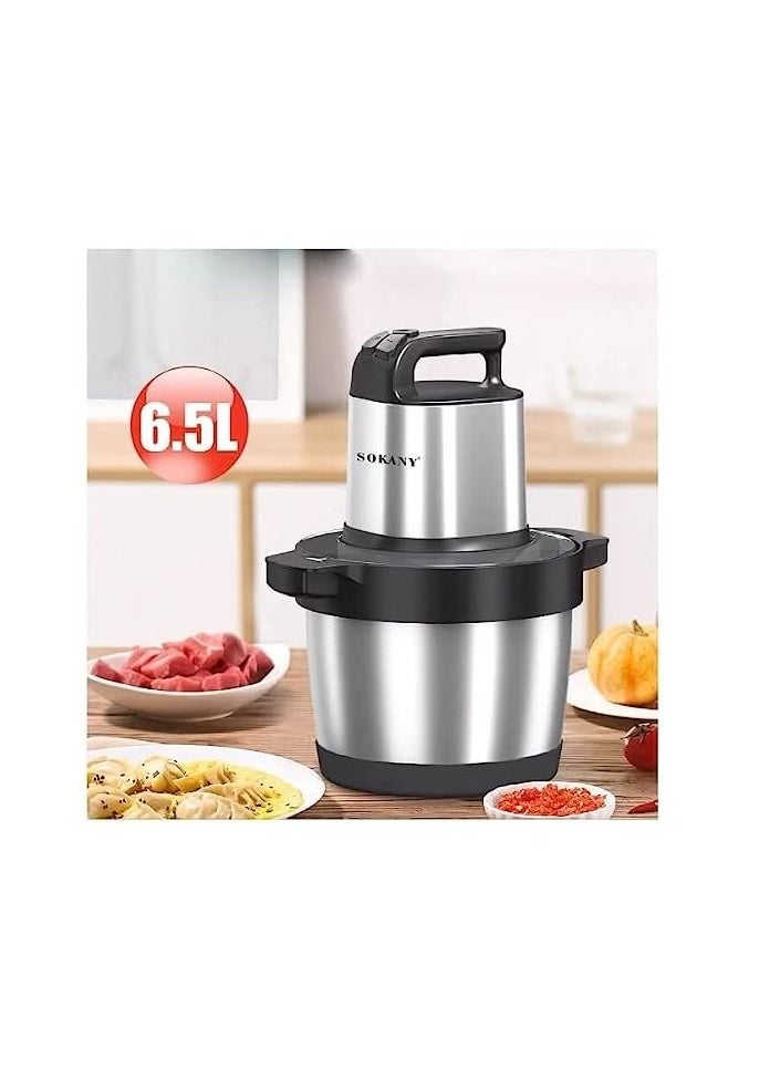sokany Sokany SK-7033 Chopper, Stainless Steel, 6.5 Liters, 1500 Watt 