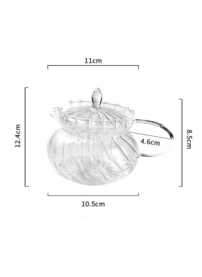 FLYROAD - Glass teapot with removable infuser filter, heat resistant Set of 1 - Image 1