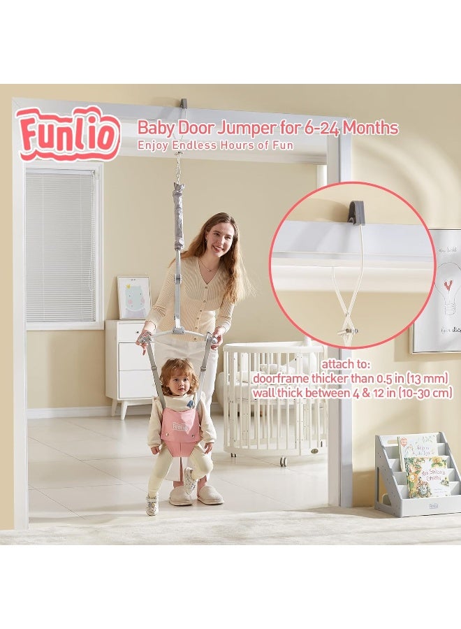 FUNLIO قفز باب FUNLIO للأطفال من 6-24 شهرًا (مع مشبك الباب) - Image 2
