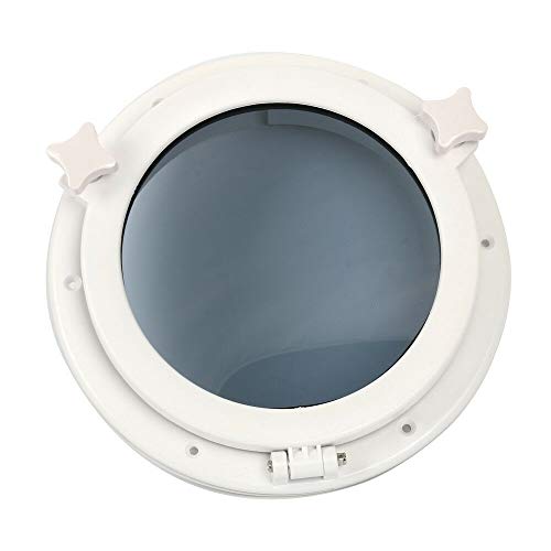 Amarine made Boat Window Yacht Round Opening Portlight Porthole Window 8" Replacement Window Port Hole - ABS Tempered Glass - Image 5