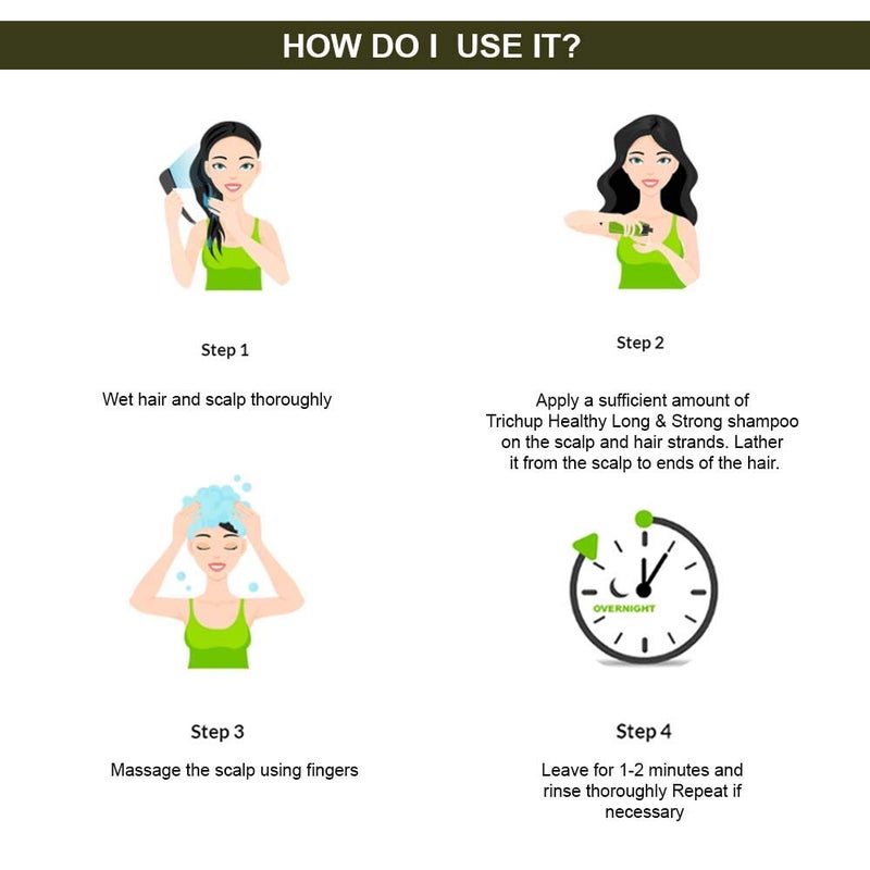 TRICHUP Pack of 2 - Trichup Herbal Shampoo - Healthy, Long & Strong - 100ml - Image 5