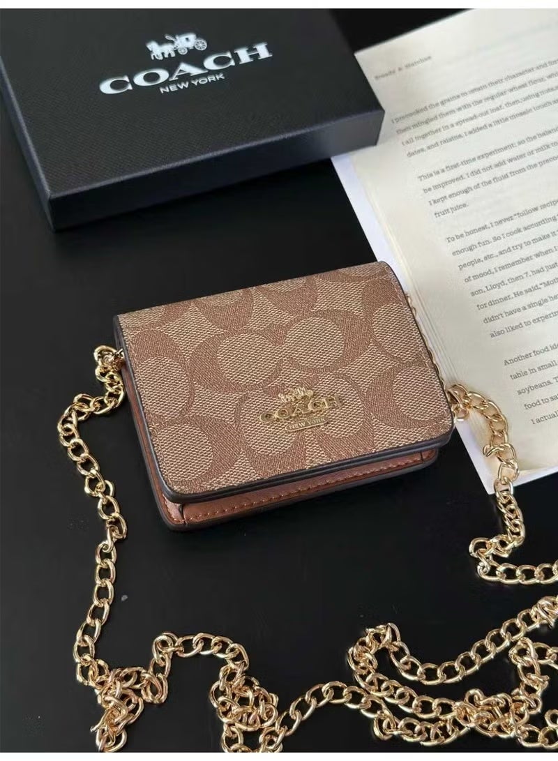 كوتش اوت ليت حقيبة يد/محفظة صغيرة مع سلسلة - Image 1