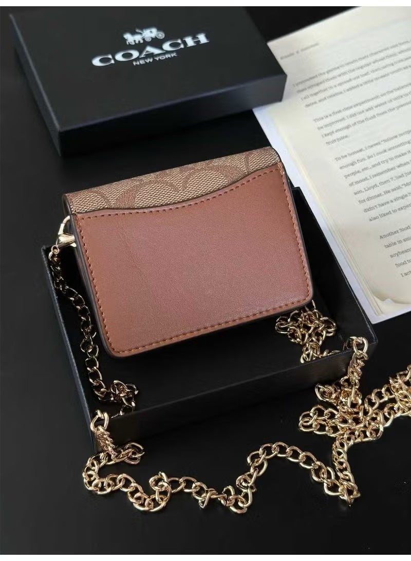 كوتش اوت ليت حقيبة يد/محفظة صغيرة مع سلسلة - Image 3