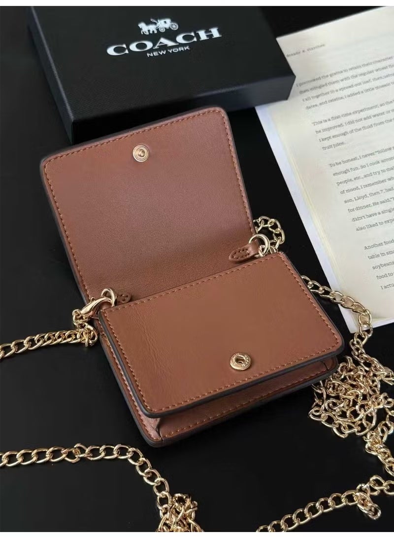 كوتش اوت ليت حقيبة يد/محفظة صغيرة مع سلسلة - Image 4