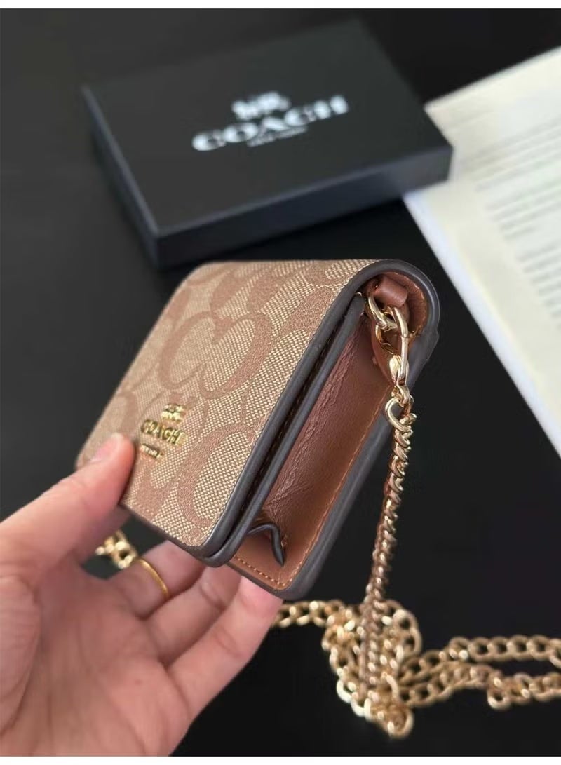 كوتش اوت ليت حقيبة يد/محفظة صغيرة مع سلسلة - Image 5