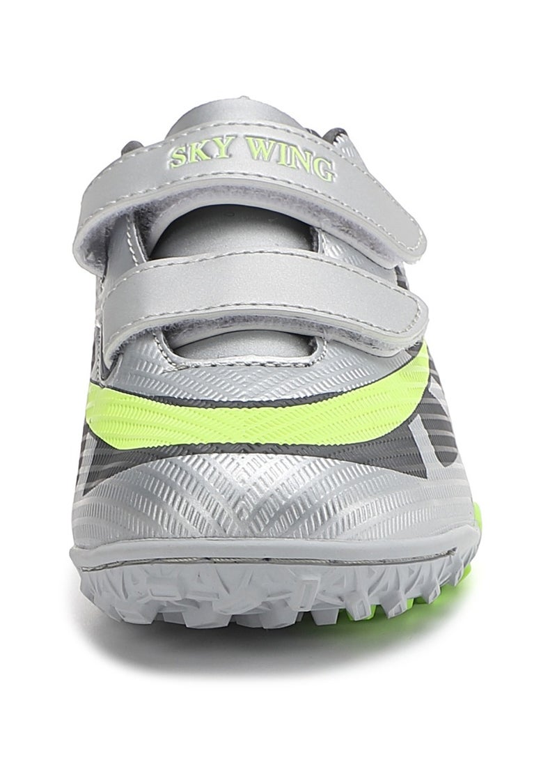 SKY WING Boys And Girls Soccer Cleats IC Or IN Sole Hook And Loop Soccer Shoes For Unisex Kid Indoor Outdoor Hook & Loop Football Shoes Suitable Little Kid And Big Kid - Image 3