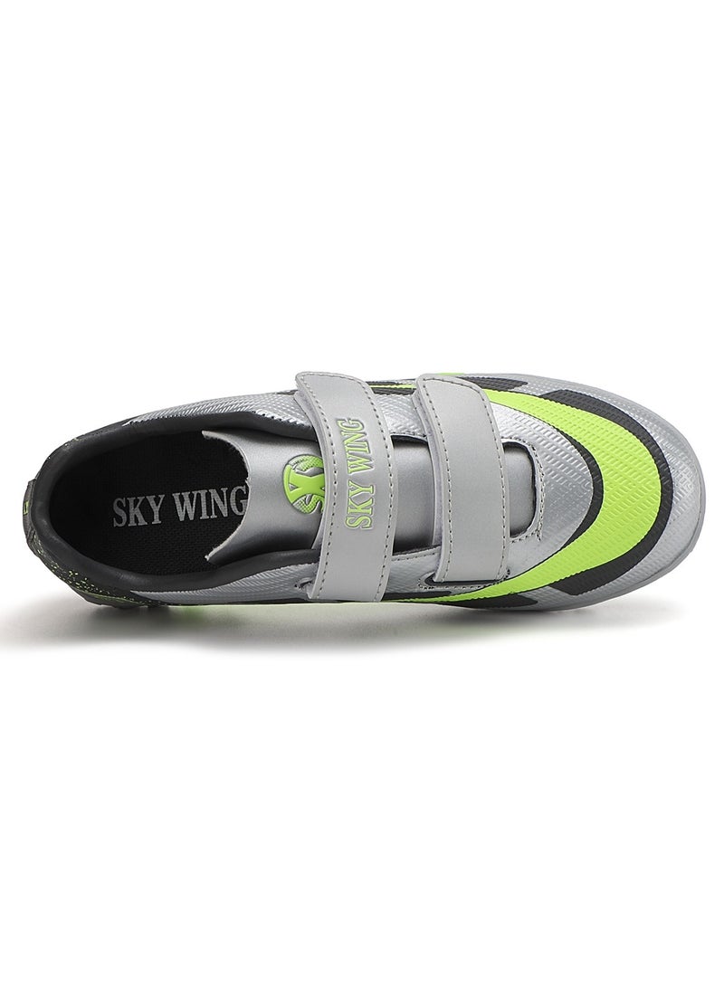SKY WING Boys And Girls Soccer Cleats IC Or IN Sole Hook And Loop Soccer Shoes For Unisex Kid Indoor Outdoor Hook & Loop Football Shoes Suitable Little Kid And Big Kid - Image 5