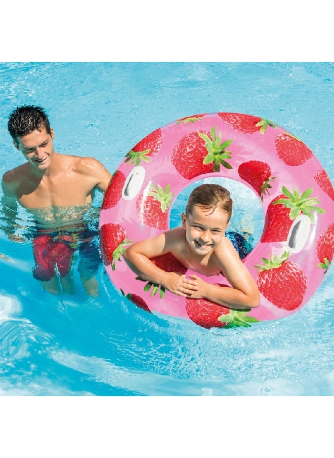 INTEX Assorted Design Inflatable Tropical Fruit Tubes Multicolor 107 cm INT56261  - Image 5