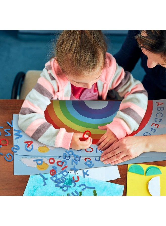 Geyee Double Sided Rainbow Play Alphabet Arch Mats Colorful Foam Letters ABC Educational Alphabet for Alphabet Recognition Activity Baby Toddlers Kids (6 Pcs) - Image 4