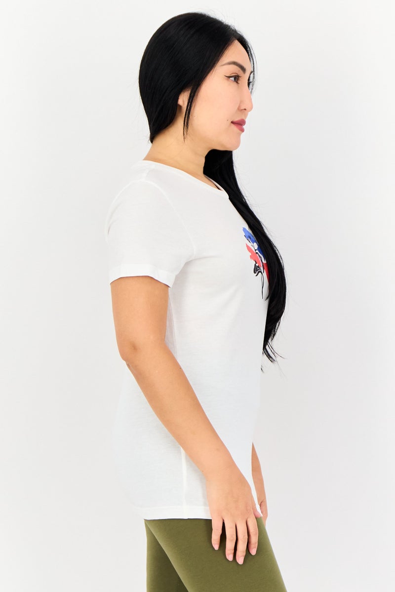 PUMA Women Sportswear Fit Short Sleeve Outdoor T-Shirt, White - Image 3