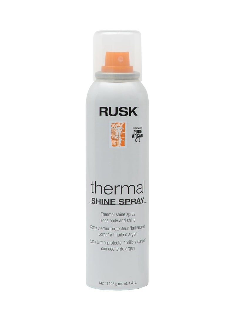 Rusk بخاخ اللمعان الحراري من RUSK، زيت الأركان النقي، يقضي على التجاعيد ويحافظ على اللمعان، شعر ناعم وسلس، 4.4 أونصة - Image 1