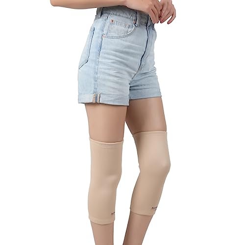 AccuSure Knee Brace Compression Sleeve- Best Support for Arthritis, ACL, Gym, Running, Basketball, Meniscus Tear, Sports, Joint Pain Relief, Injury Recovery For Men, Women, Spandex, Nylon, Cotton - Image 2
