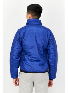 adidas Originals Men Sportswear Fit Brand Logo Long Sleeve Jacket, Blue  - Image 3