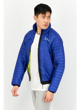 adidas Originals Men Sportswear Fit Brand Logo Long Sleeve Jacket, Blue  - Image 2