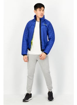 adidas Originals Men Sportswear Fit Brand Logo Long Sleeve Jacket, Blue  - Image 4