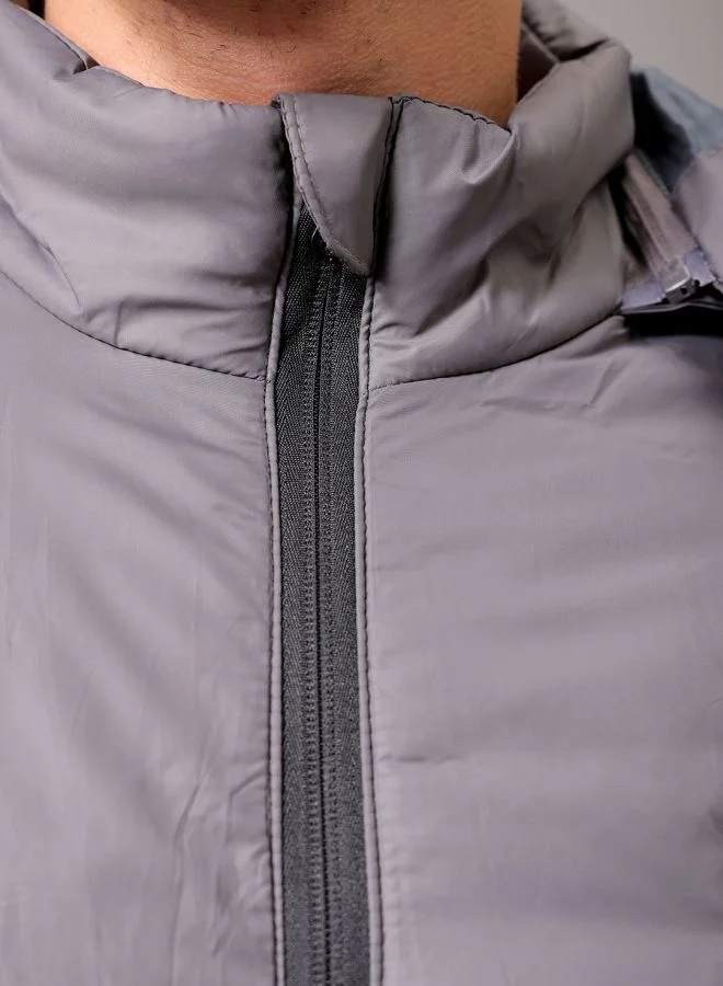 The Indian Garage Co Men Slim Fit Mix & Match Puffer Jackets