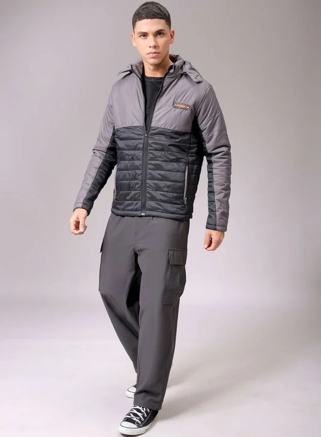 The Indian Garage Co Men Slim Fit Mix & Match Puffer Jackets